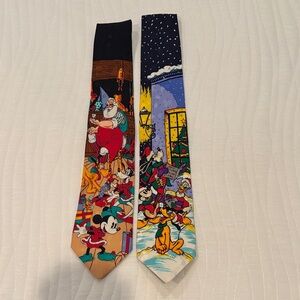 Disney Christmas Character Men's Tie - Festive Multi-Color